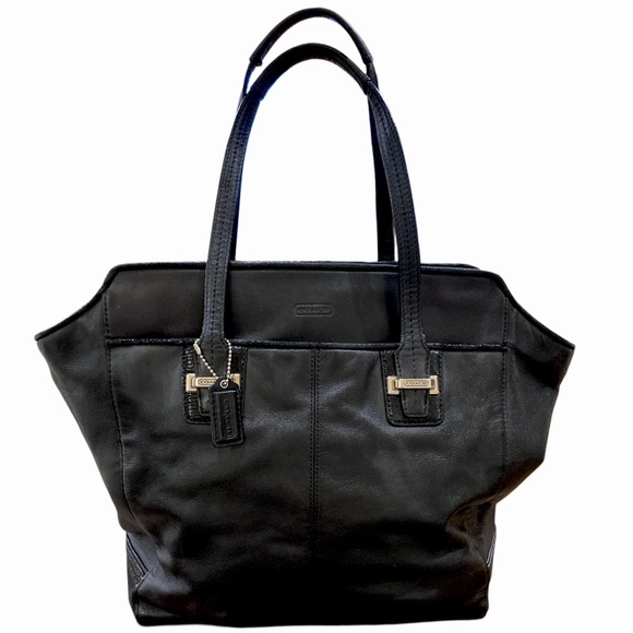 🔥 SALE 🔥 COACH TAYLOR LEATHER NORTH/SOUTH TOTE - F25941 - Picture 13 of 15